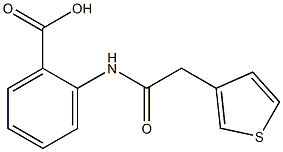 2-[2-(thiophen-3-yl)acetamido]benzoic acid Struktur