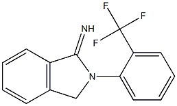 2-[2-(trifluoromethyl)phenyl]-2,3-dihydro-1H-isoindol-1-imine Struktur