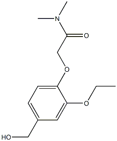 2-[2-ethoxy-4-(hydroxymethyl)phenoxy]-N,N-dimethylacetamide Struktur