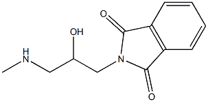 2-[2-hydroxy-3-(methylamino)propyl]-2,3-dihydro-1H-isoindole-1,3-dione Struktur