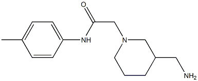 2-[3-(aminomethyl)piperidin-1-yl]-N-(4-methylphenyl)acetamide Struktur