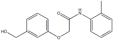 2-[3-(hydroxymethyl)phenoxy]-N-(2-methylphenyl)acetamide Struktur