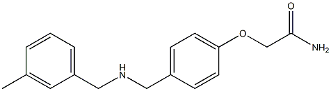 2-[4-({[(3-methylphenyl)methyl]amino}methyl)phenoxy]acetamide Struktur