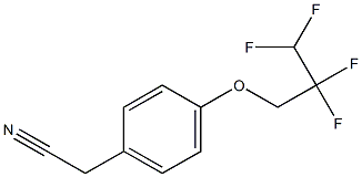 2-[4-(2,2,3,3-tetrafluoropropoxy)phenyl]acetonitrile Struktur