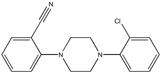 2-[4-(2-chlorophenyl)piperazin-1-yl]benzonitrile Struktur