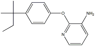 2-[4-(2-methylbutan-2-yl)phenoxy]pyridin-3-amine Struktur