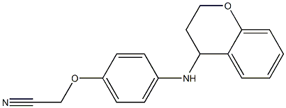 2-[4-(3,4-dihydro-2H-1-benzopyran-4-ylamino)phenoxy]acetonitrile Struktur