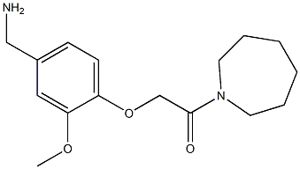 2-[4-(aminomethyl)-2-methoxyphenoxy]-1-(azepan-1-yl)ethan-1-one Struktur