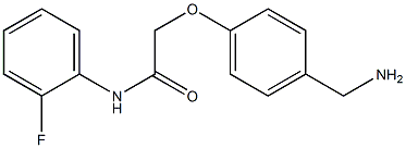 2-[4-(aminomethyl)phenoxy]-N-(2-fluorophenyl)acetamide Struktur