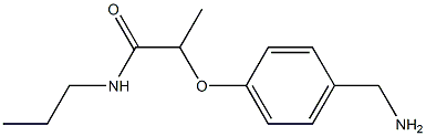 2-[4-(aminomethyl)phenoxy]-N-propylpropanamide Struktur