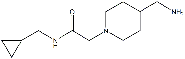 2-[4-(aminomethyl)piperidin-1-yl]-N-(cyclopropylmethyl)acetamide Struktur