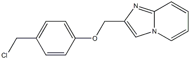 2-[4-(chloromethyl)phenoxymethyl]imidazo[1,2-a]pyridine Struktur