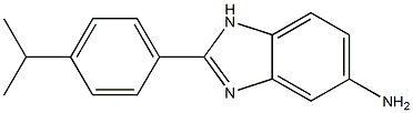 2-[4-(propan-2-yl)phenyl]-1H-1,3-benzodiazol-5-amine Struktur