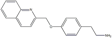 2-[4-(quinolin-2-ylmethoxy)phenyl]ethan-1-amine Struktur