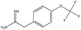 2-[4-(trifluoromethoxy)phenyl]ethanimidamide Struktur