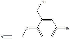 2-[4-bromo-2-(hydroxymethyl)phenoxy]acetonitrile Struktur