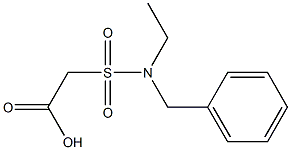 2-[benzyl(ethyl)sulfamoyl]acetic acid Struktur