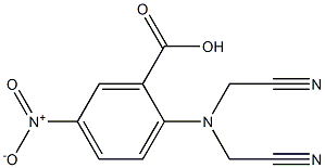 2-[bis(cyanomethyl)amino]-5-nitrobenzoic acid Struktur