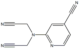 2-[bis(cyanomethyl)amino]isonicotinonitrile Struktur