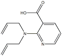 2-[bis(prop-2-en-1-yl)amino]pyridine-3-carboxylic acid Struktur