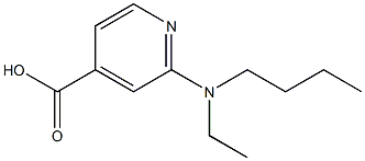 2-[butyl(ethyl)amino]pyridine-4-carboxylic acid Struktur