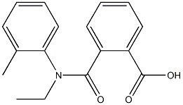 2-[ethyl(2-methylphenyl)carbamoyl]benzoic acid Struktur