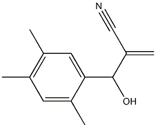 2-[hydroxy(2,4,5-trimethylphenyl)methyl]prop-2-enenitrile Struktur