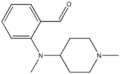 2-[methyl(1-methylpiperidin-4-yl)amino]benzaldehyde Struktur