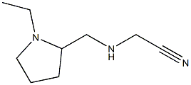 2-{[(1-ethylpyrrolidin-2-yl)methyl]amino}acetonitrile Struktur