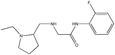 2-{[(1-ethylpyrrolidin-2-yl)methyl]amino}-N-(2-fluorophenyl)acetamide Struktur