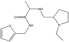 2-{[(1-ethylpyrrolidin-2-yl)methyl]amino}-N-(furan-2-ylmethyl)propanamide Struktur