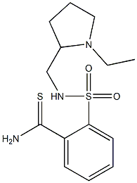 2-{[(1-ethylpyrrolidin-2-yl)methyl]sulfamoyl}benzene-1-carbothioamide Struktur