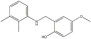 2-{[(2,3-dimethylphenyl)amino]methyl}-4-methoxyphenol Struktur