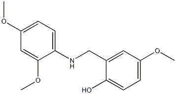 2-{[(2,4-dimethoxyphenyl)amino]methyl}-4-methoxyphenol Struktur