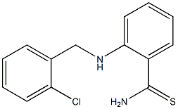 2-{[(2-chlorophenyl)methyl]amino}benzene-1-carbothioamide Struktur