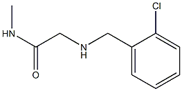 2-{[(2-chlorophenyl)methyl]amino}-N-methylacetamide Struktur