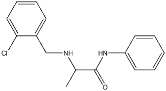 2-{[(2-chlorophenyl)methyl]amino}-N-phenylpropanamide Struktur