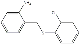 2-{[(2-chlorophenyl)sulfanyl]methyl}aniline Struktur