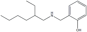 2-{[(2-ethylhexyl)amino]methyl}phenol Struktur