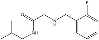 2-{[(2-fluorophenyl)methyl]amino}-N-(2-methylpropyl)acetamide Struktur