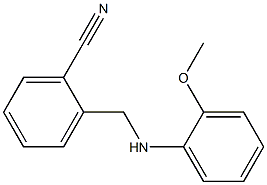 2-{[(2-methoxyphenyl)amino]methyl}benzonitrile Struktur