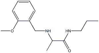 2-{[(2-methoxyphenyl)methyl]amino}-N-propylpropanamide Struktur