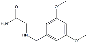 2-{[(3,5-dimethoxyphenyl)methyl]amino}acetamide Struktur