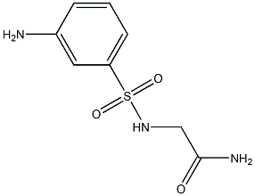 2-{[(3-aminophenyl)sulfonyl]amino}acetamide Struktur