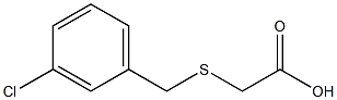 2-{[(3-chlorophenyl)methyl]sulfanyl}acetic acid Struktur