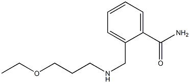 2-{[(3-ethoxypropyl)amino]methyl}benzamide Struktur