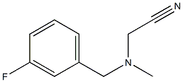 2-{[(3-fluorophenyl)methyl](methyl)amino}acetonitrile Struktur