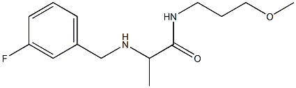 2-{[(3-fluorophenyl)methyl]amino}-N-(3-methoxypropyl)propanamide Struktur