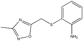 2-{[(3-methyl-1,2,4-oxadiazol-5-yl)methyl]sulfanyl}aniline Struktur