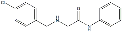 2-{[(4-chlorophenyl)methyl]amino}-N-phenylacetamide Struktur